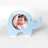 Personalised Baby Elephant Photo Frame - Blue